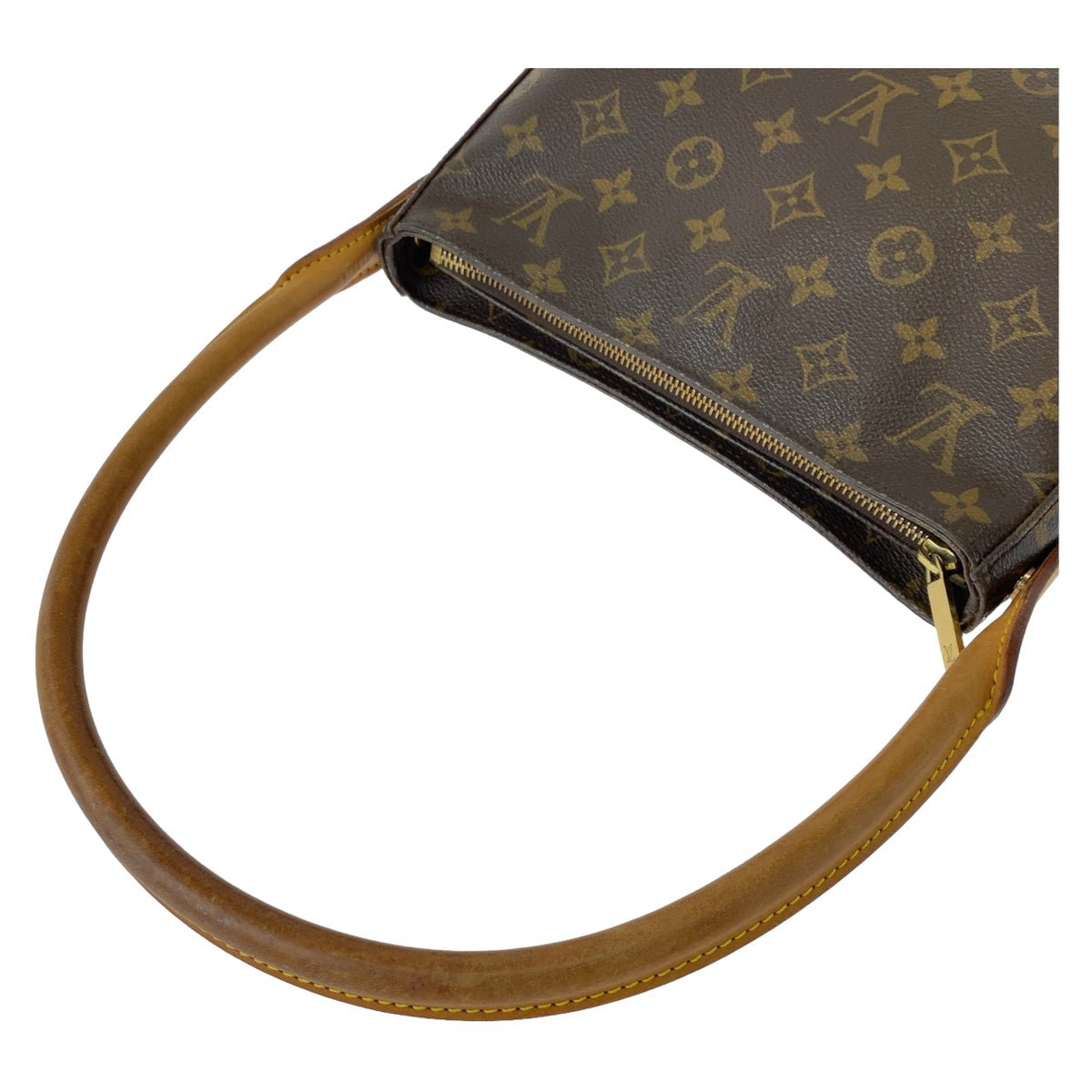 LOUIS VUITTON Shoulder Bag M51146 PVC Brown Gold Metal Shoulder Bag Monogram LoopingMM Women Used | AlmaBagz - Image 5
