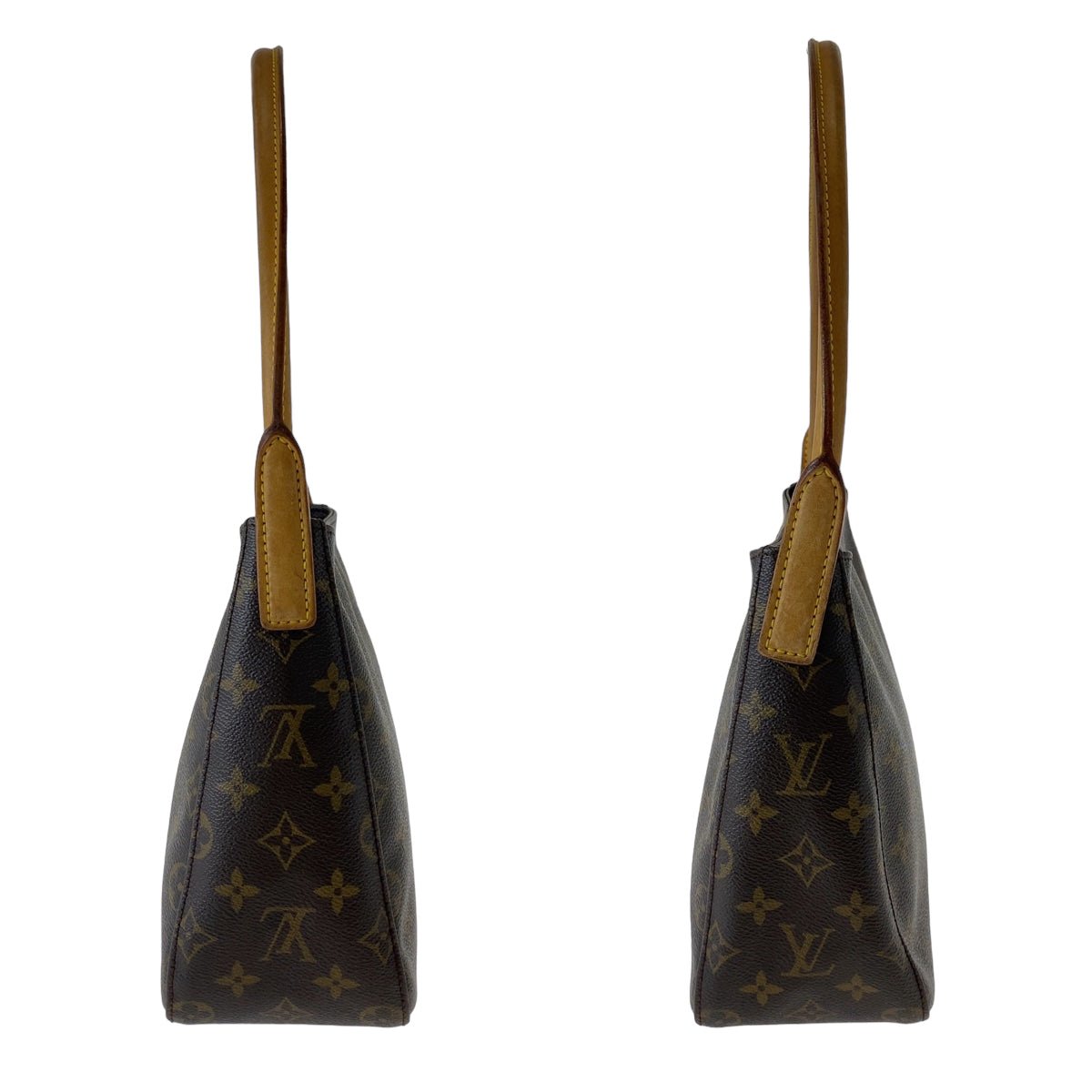 LOUIS VUITTON Shoulder Bag M51146 PVC Brown Gold Metal Shoulder Bag Monogram LoopingMM Women Used | AlmaBagz - Image 7