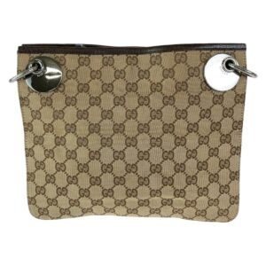 GUCCI Shoulder Bag 120841 GG canvas Brown Silver Metal Shoulder Bag Messenger bag Eclipse Women Used | AlmaBagz