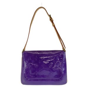 LOUIS VUITTON Shoulder Bag M91214 patent leather , leather Purple Gold Metal Shoulder Bag Vernis Thompson Street Women Used | AlmaBagz