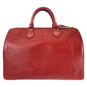 LOUIS VUITTON Handbag M43007 leather Castilian Red Gold Metal Epi Speedy 30 | AlmaBagz