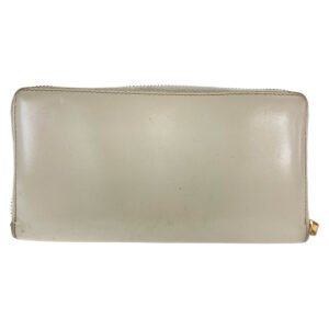 GUCCI Long Wallet Purse 621889 leather Off White Gold Metal Long Wallet Purse Round Zip Horsebit Women Used | AlmaBagz