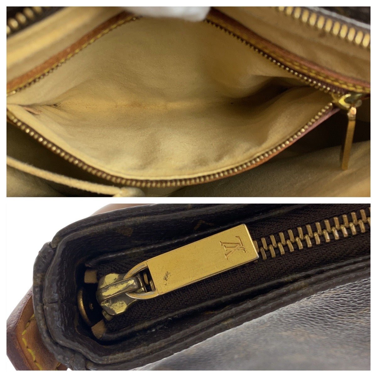 LOUIS VUITTON Shoulder Bag M51146 PVC, Leather Brown Gold Metal Shoulder Bag Monogram LoopingMM Women Used | AlmaBagz - Image 9