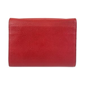 GUCCI Shoulder Bag 401232 leather Red Gold Metal Crossbody Shoulder Bag Chain Wallet GG Marmont Women Used | AlmaBagz