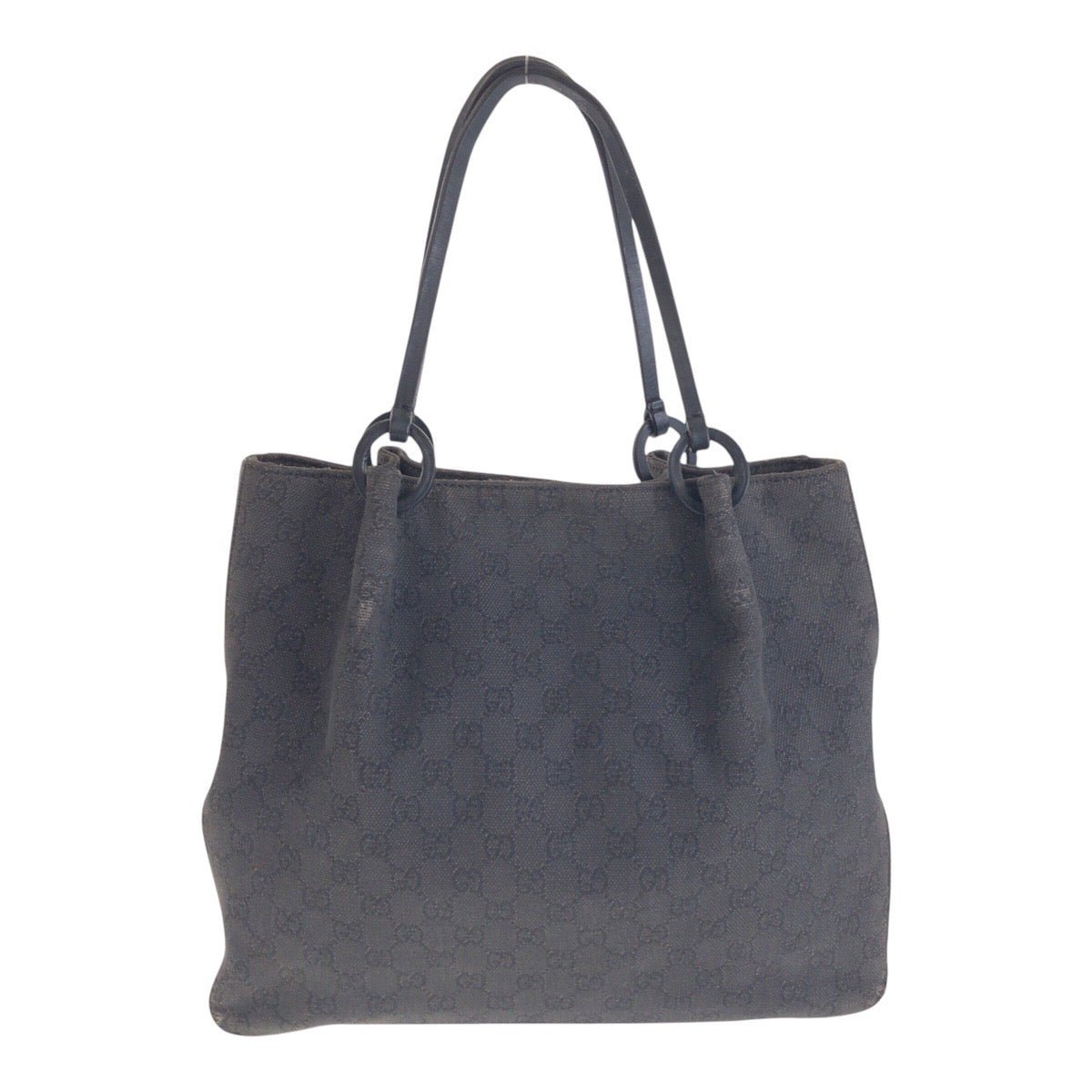 GUCCI Tote Bag 101920 GG canvas, leather Black black Tote Bag Shoulder Bag Women Used | AlmaBagz
