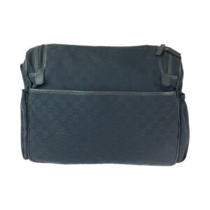 GUCCI Shoulder Bag 123326 GG canvas Black SilverMetal Shoulder Bag Messenger Bag Mother's Bag Women Used | AlmaBagz