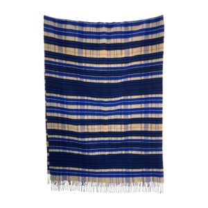 HERMES Scarf cashmere Blue multicolor Scarf, Stole, Shawl, Large Women Used | AlmaBagz
