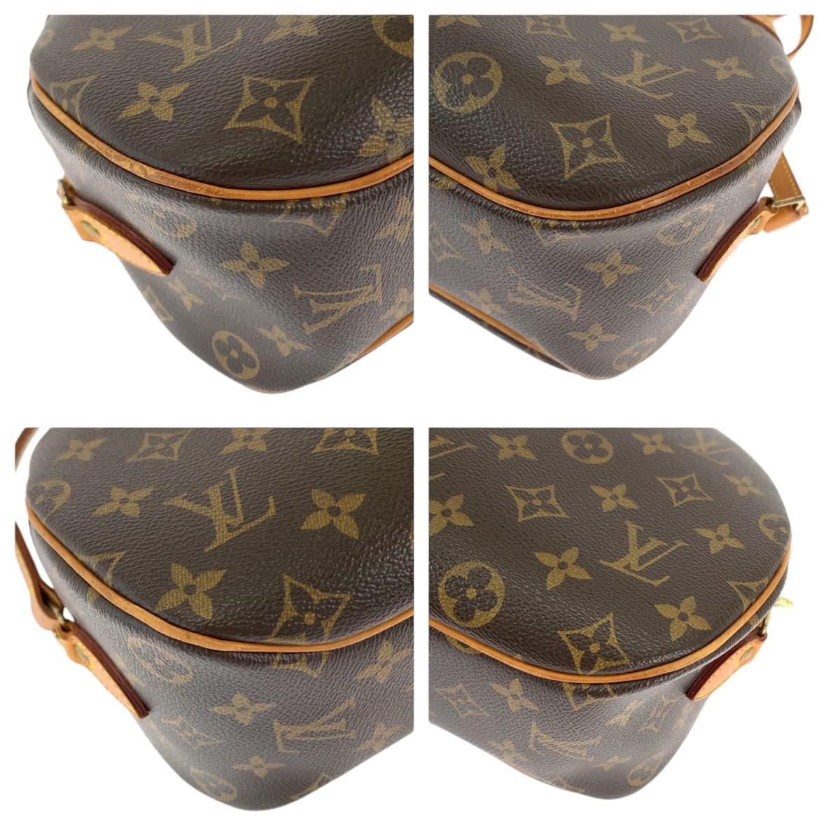 LOUIS VUITTON Shoulder Bag M51221 PVC Brown Gold Metal Monogram Blois | AlmaBagz - Image 2