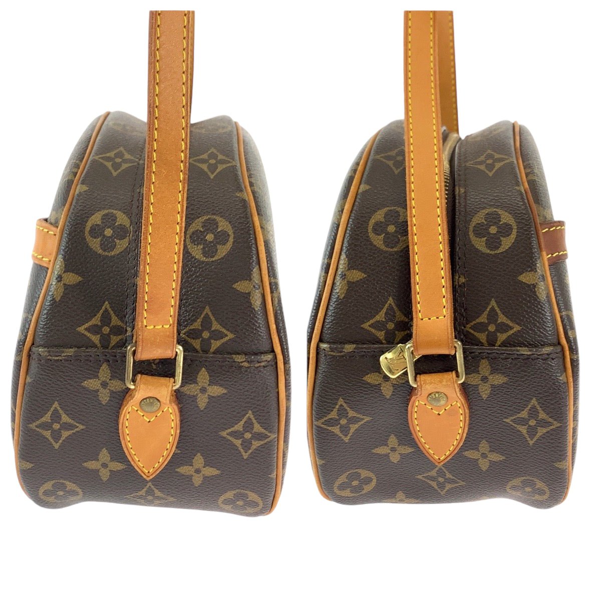 LOUIS VUITTON Shoulder Bag M51221 PVC Brown Gold Metal Monogram Blois | AlmaBagz - Image 7