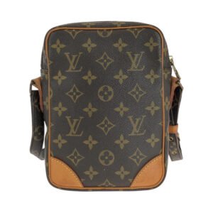 LOUIS VUITTON Shoulder Bag M45236 PVC, Leather Brown Gold Metal Shoulder Bag pochette Monogram Amazone Women Used | AlmaBagz