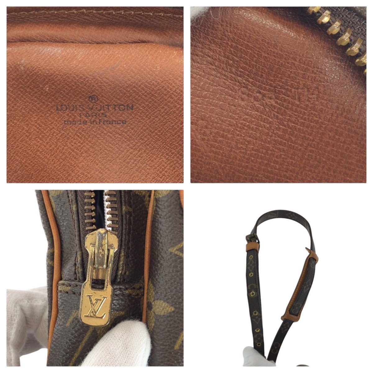 LOUIS VUITTON Shoulder Bag M45236 PVC, Leather Brown Gold Metal Shoulder Bag pochette Monogram Amazone Women Used | AlmaBagz - Image 3