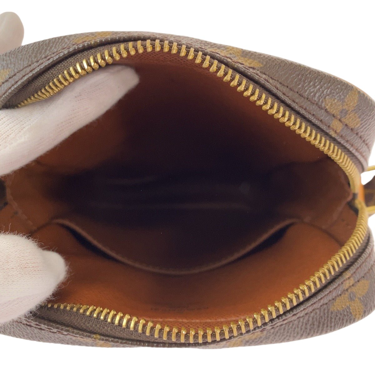 LOUIS VUITTON Shoulder Bag M45266 PVC Brown Gold Metal Shoulder Bag pochette Monogram Danube Women Used | AlmaBagz - Image 6