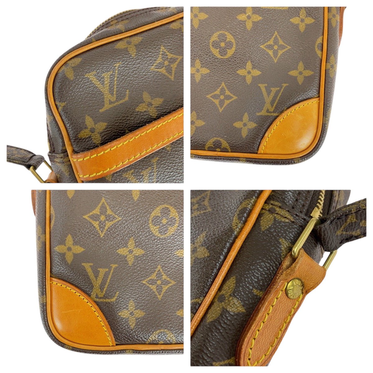 LOUIS VUITTON Shoulder Bag M45266 PVC Brown Gold Metal Shoulder Bag pochette Monogram Danube Women Used | AlmaBagz - Image 8