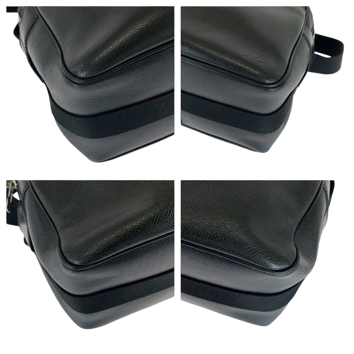 LOUIS VUITTON Shoulder Bag M30152 Taiga Ardoise Black SilverMetal Shoulder Bag Crossbody Taiga reporter mens Used | AlmaBagz - Image 2