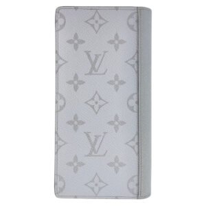LOUIS VUITTON Long Wallet Purse M30298 PVC Antarctica White SilverMetal Long Wallet Purse Taigalama Portefeuille Braza mens Used | AlmaBagz