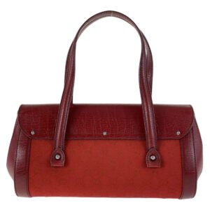 GUCCI Shoulder Bag 111713 GG canvas, leather Red Silver Metal Shoulder Bag Bamboo Women Used | AlmaBagz