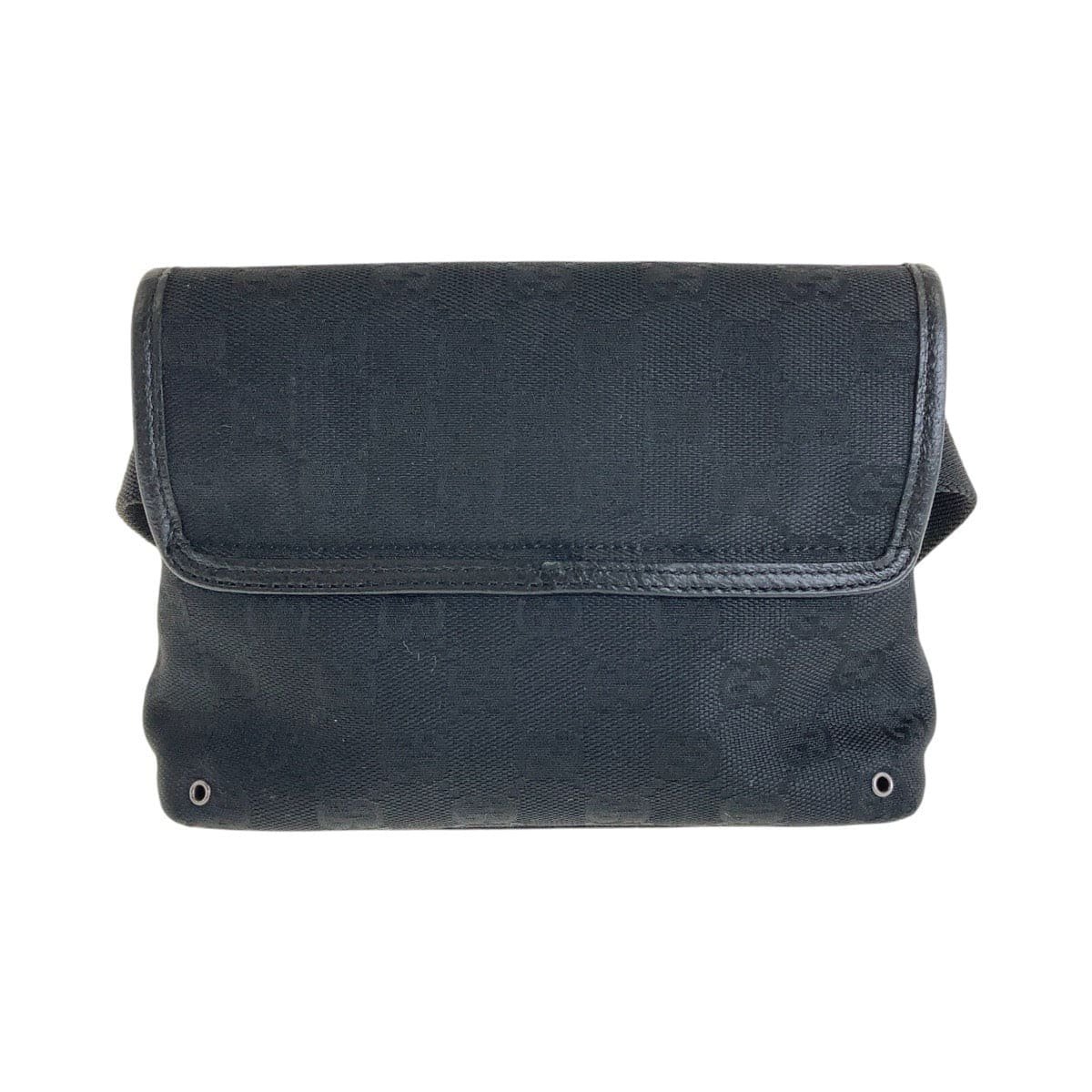 GUCCI Sling bag GG canvas Black SilverMetal Sling bag, bum bag, waist pouch Women Used | AlmaBagz