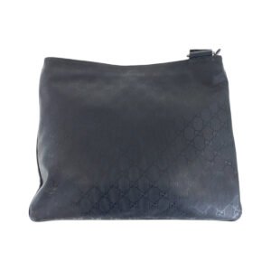GUCCI Shoulder Bag 201446 PVC Black SilverMetal Shoulder Bag Messenger bag GG implementation mens Used | AlmaBagz