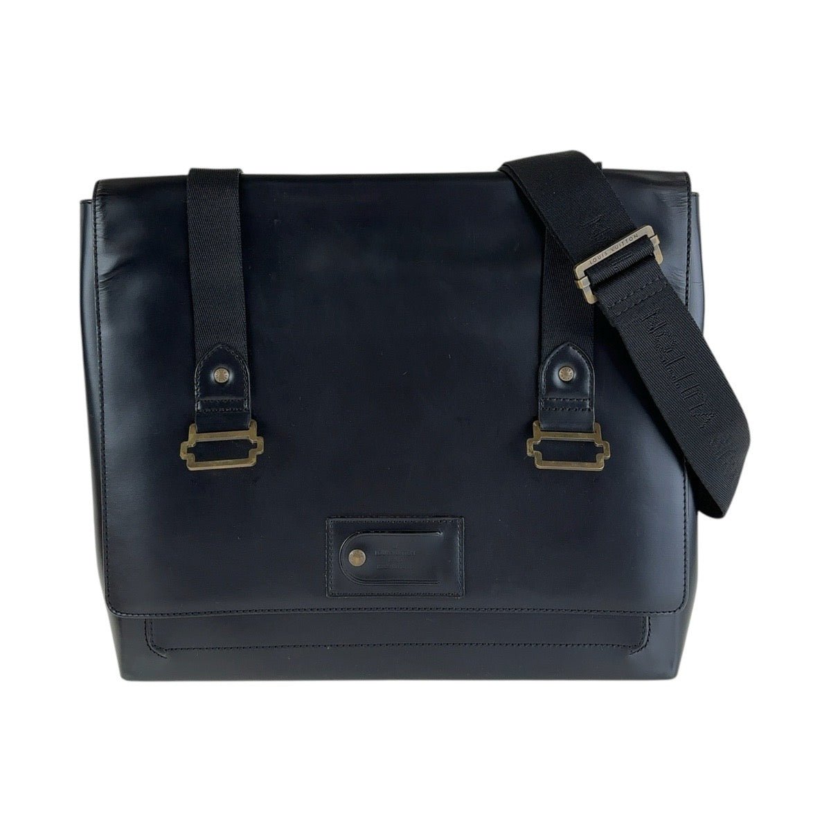 LOUIS VUITTON Shoulder Bag M92224 leather Black Gold Metal Shoulder Bag Messenger bag Liege Ussac mens Used | AlmaBagz - Image 10