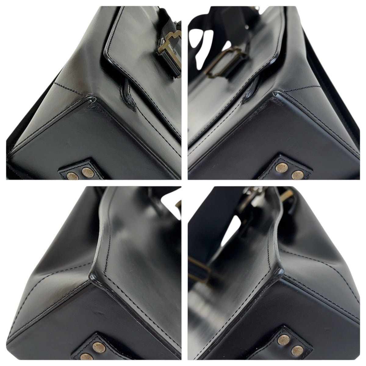 LOUIS VUITTON Shoulder Bag M92224 leather Black Gold Metal Shoulder Bag Messenger bag Liege Ussac mens Used | AlmaBagz - Image 2