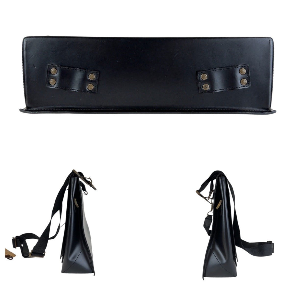 LOUIS VUITTON Shoulder Bag M92224 leather Black Gold Metal Shoulder Bag Messenger bag Liege Ussac mens Used | AlmaBagz - Image 6