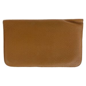 HERMES Long Wallet Purse Togo Gold Light Brown Camel Long Wallet Purse Long wallet unisex Dogon GM Women Used | AlmaBagz