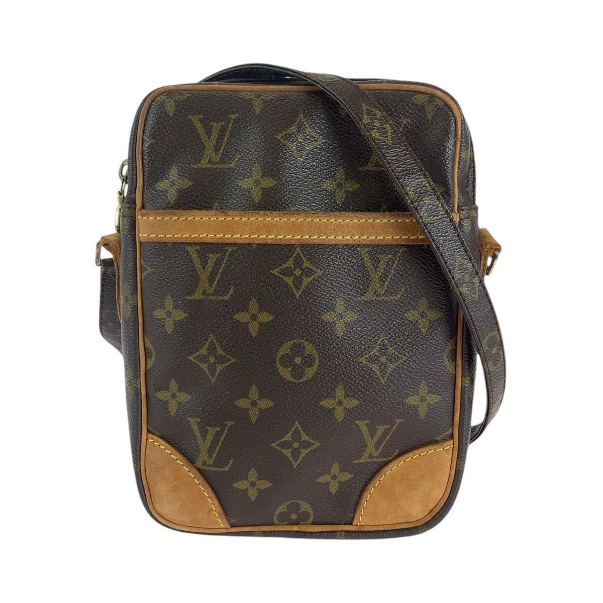 LOUIS VUITTON Shoulder Bag M45266 PVC, Leather Brown Gold Metal Crossbody Shoulder Bag Messenger Bag Monogram Dunouve Women Used | AlmaBagz - Image 10