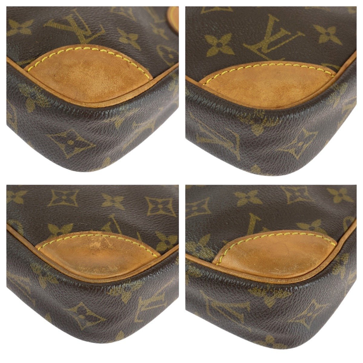 LOUIS VUITTON Shoulder Bag M45266 PVC, Leather Brown Gold Metal Crossbody Shoulder Bag Messenger Bag Monogram Dunouve Women Used | AlmaBagz - Image 3