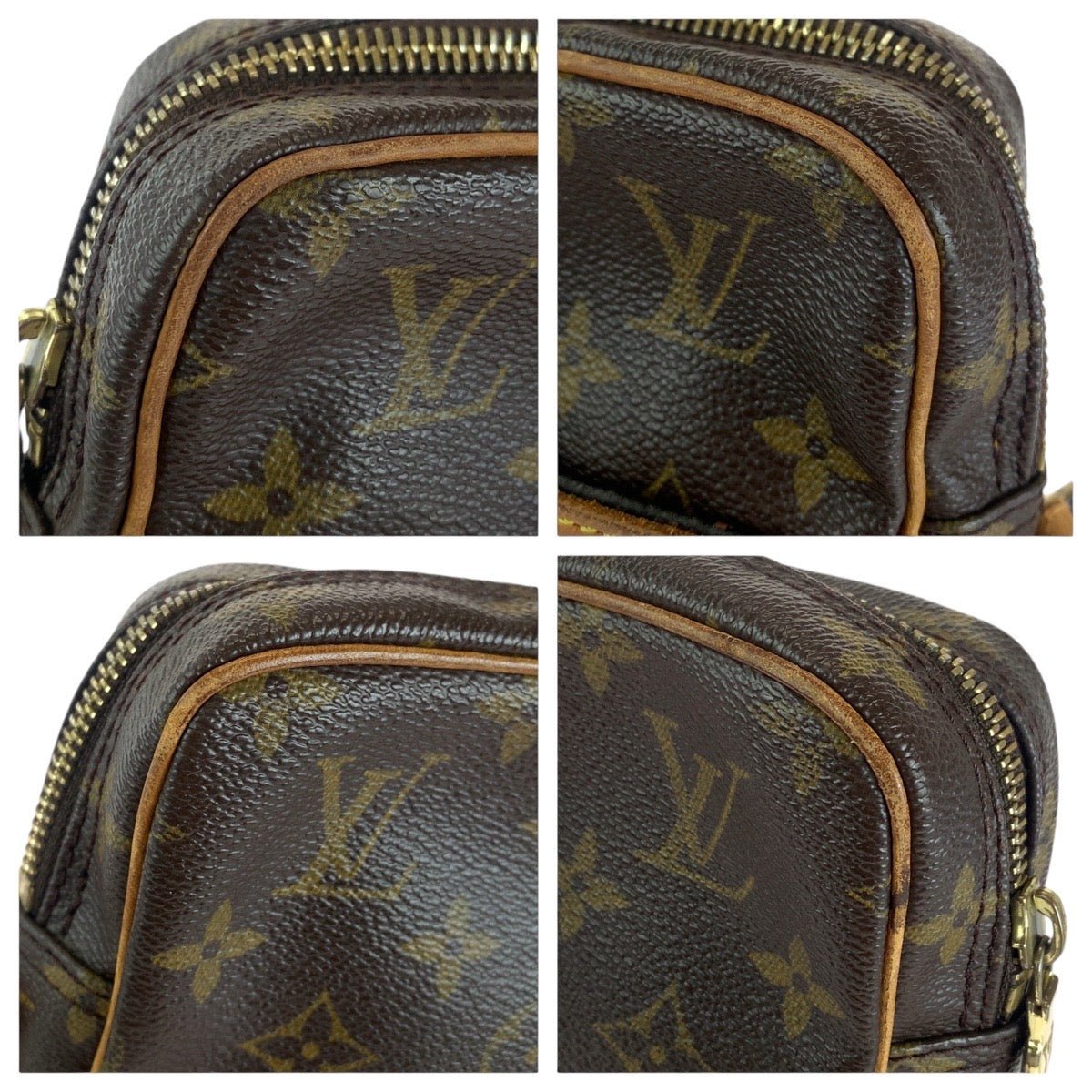 LOUIS VUITTON Shoulder Bag M45266 PVC, Leather Brown Gold Metal Crossbody Shoulder Bag Messenger Bag Monogram Dunouve Women Used | AlmaBagz - Image 5