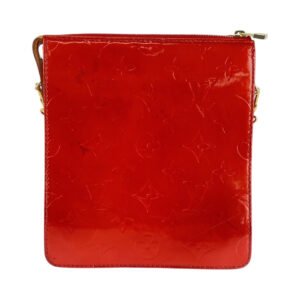 LOUIS VUITTON Shoulder Bag M91137 enamel Rouge Gold Metal Shoulder Bag Monogram Vernis Motto Women Used | AlmaBagz