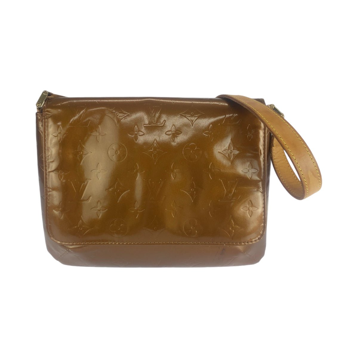 LOUIS VUITTON Shoulder Bag M91301 Patent leather Bronze Brown GoldMetal Shoulder Bag Shoulder Bag Vernis Thompson Street Women Used | AlmaBagz - Image 10