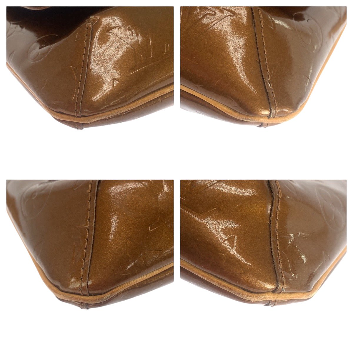 LOUIS VUITTON Shoulder Bag M91301 Patent leather Bronze Brown GoldMetal Shoulder Bag Shoulder Bag Vernis Thompson Street Women Used | AlmaBagz - Image 2