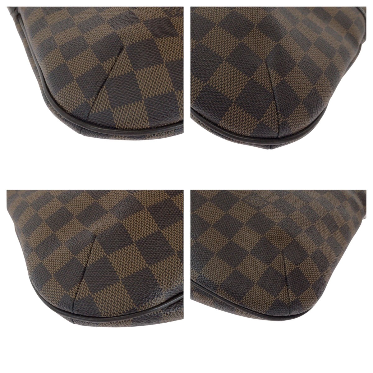 LOUIS VUITTON Shoulder Bag N42251 PVC Brown Gold Metal Shoulder Bag Crossbody Damier Ebene Bloomsbury PM Women Used | AlmaBagz - Image 2