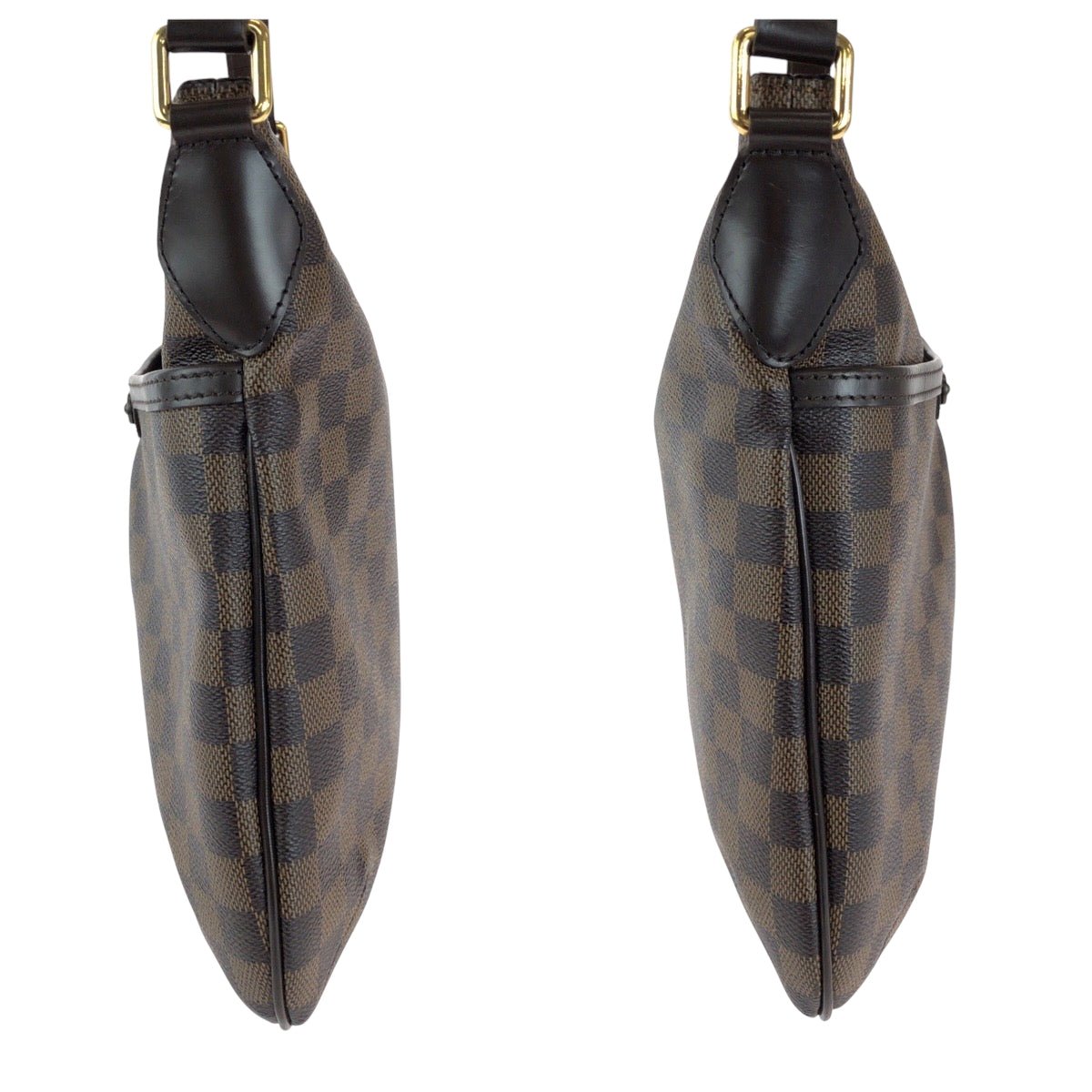 LOUIS VUITTON Shoulder Bag N42251 PVC Brown Gold Metal Shoulder Bag Crossbody Damier Ebene Bloomsbury PM Women Used | AlmaBagz - Image 7