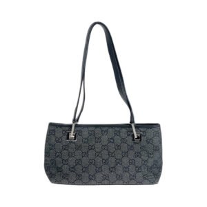 GUCCI Tote Bag 36172 GG canvas, leather black Tote Bag handbag Women Used | AlmaBagz