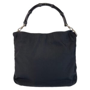 GUCCI Handbag 001 1638 Nylon, Bamboo black Handbag Bamboo Women Used | AlmaBagz