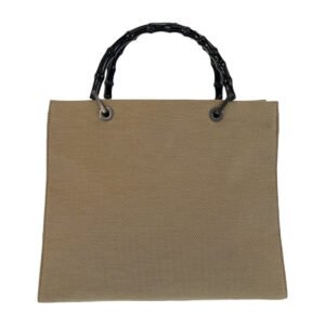 GUCCI Handbag 002 1010 Canvas, Bamboo beige Handbag Tote Bag Bamboo Women Used | AlmaBagz