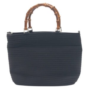 GUCCI Handbag 000 1998 polyester black Bamboo | AlmaBagz