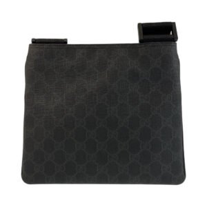 GUCCI Shoulder Bag 162905 GG Supreme Canvas black Crossbody Shoulder Bag Unisex Women Used | AlmaBagz