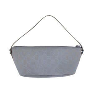GUCCI Handbag 7198 GG canvas, leather Grey SilverMetal Handbag accessory pouch Women Used | AlmaBagz