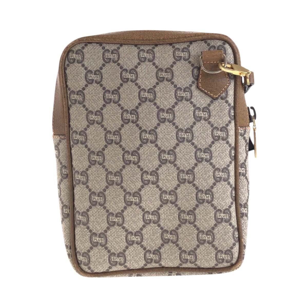 GUCCI Shoulder Bag GG Supreme canvas, leather Beige Gold Metal Crossbody Shoulder Bag GUCCI Plus Women Used | AlmaBagz