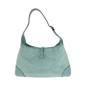 GUCCI Shoulder Bag 001 4057 GG canvas Blue GoldMetal Shoulder Bag Hobo Jackie Women Used | AlmaBagz