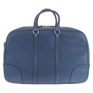 GUCCI Business bag 353394 leather Blue GoldMetal Business bag briefcase Diamante mens Used | AlmaBagz