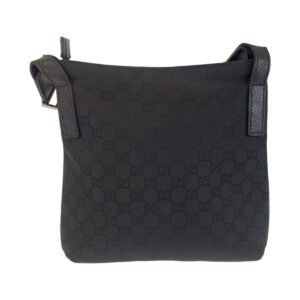 GUCCI Shoulder Bag 293572 GG canvas, leather Black black Crossbody Shoulder Bag Messenger Bag Women Used | AlmaBagz