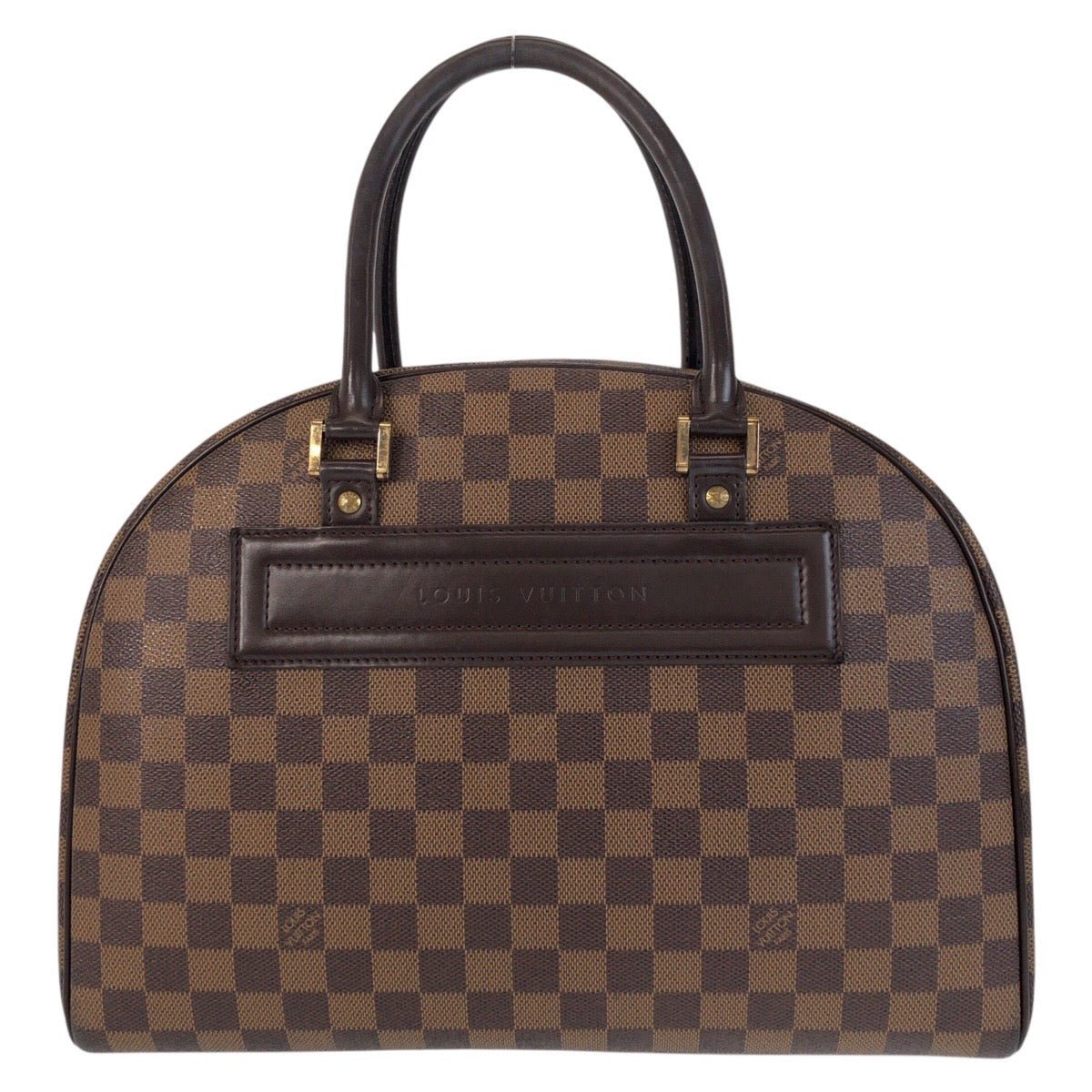 LOUIS VUITTON Handbag N41455 PVC, Leather Brown Gold Metal Handbag Boston Duffel bag Damier Nolita Women Used | AlmaBagz