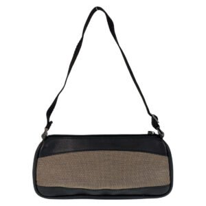 GUCCI Handbag 92820 Canvas, Leather Brown Black SilverMetal Handbag accessory pouch Women Used | AlmaBagz