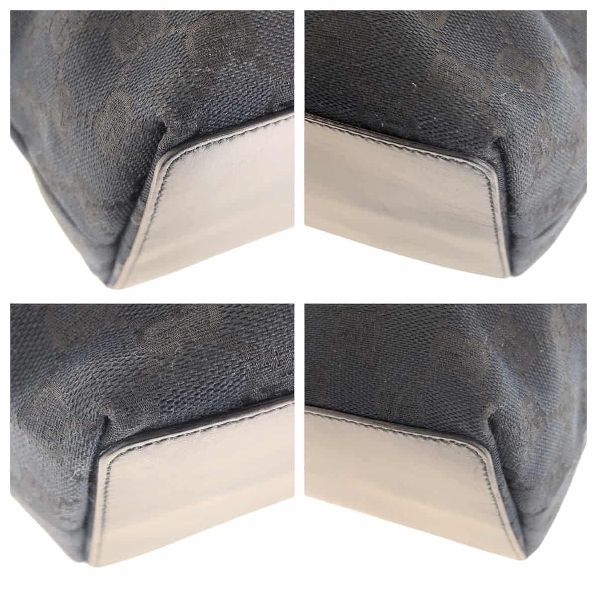 GUCCI Tote Bag 002 1098 GG canvas Black GoldMetal Tote Bag Shoulder Bag Women Used | AlmaBagz - Image 6