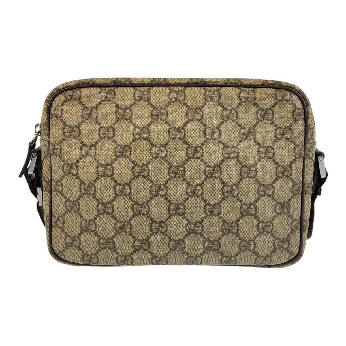 GUCCI Shoulder Bag 114291 GG Supreme canvas, leather Brown beige Crossbody Shoulder Bag Pochette Women Used | AlmaBagz
