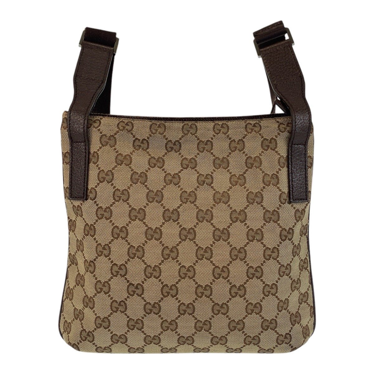 GUCCI Shoulder Bag 122793 GG canvas, leather Brown beige Shoulder Bag Messenger bag Women Used | AlmaBagz