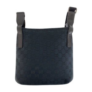 GUCCI Shoulder Bag 122793 GG canvas, leather Black black Shoulder Bag Messenger bag Women Used | AlmaBagz